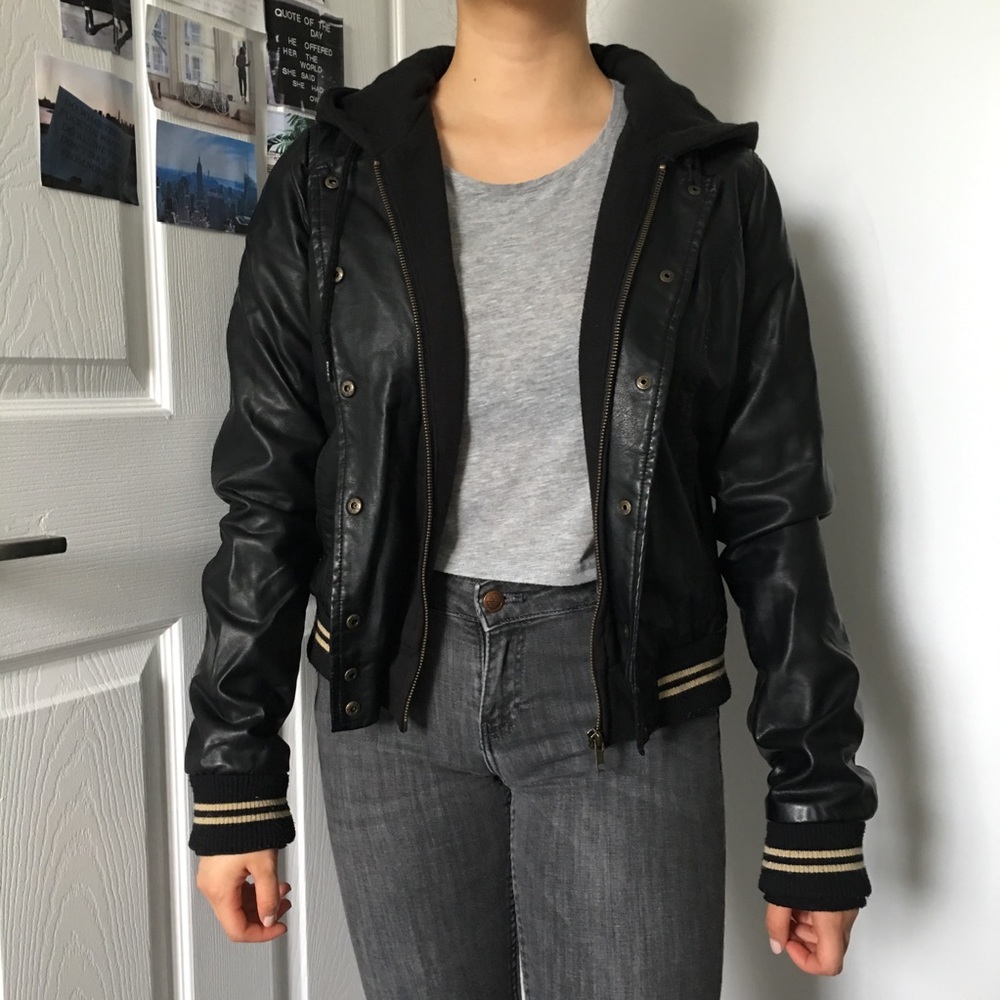 Obey leather jacket